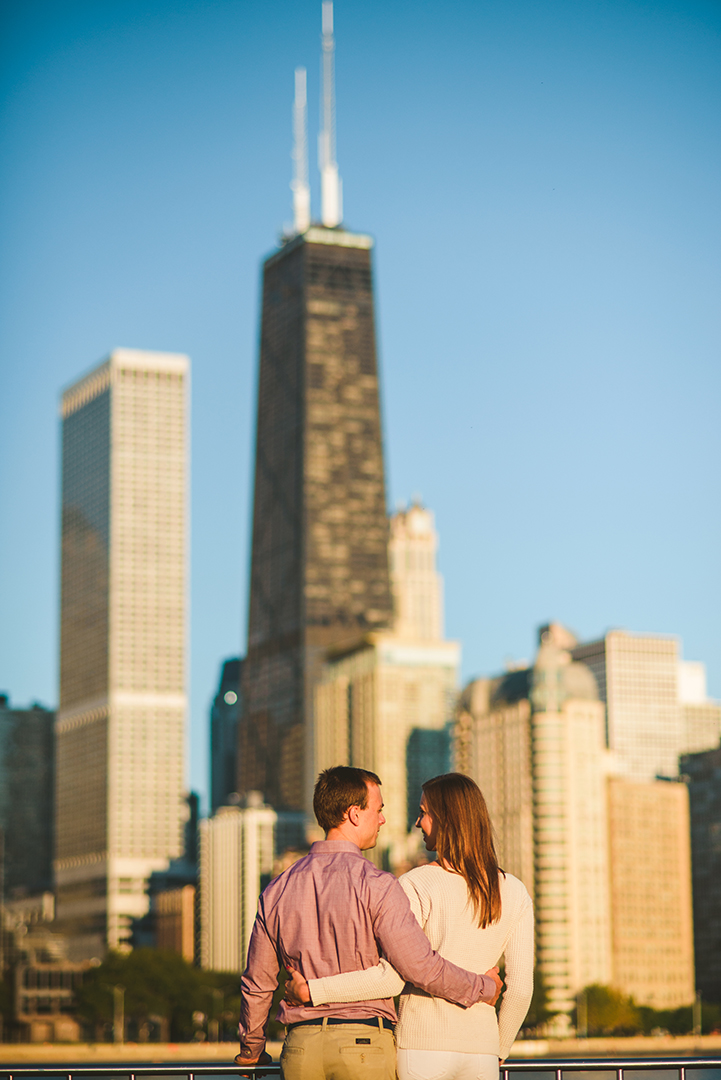 Downtown Chicago Engagement Session 0008